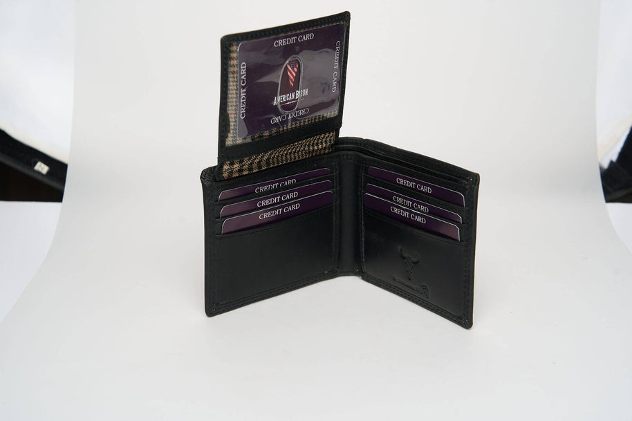 American Bison Bifold Wallet with 3D Horse Embossing