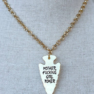 Girl Power Necklace in Gold