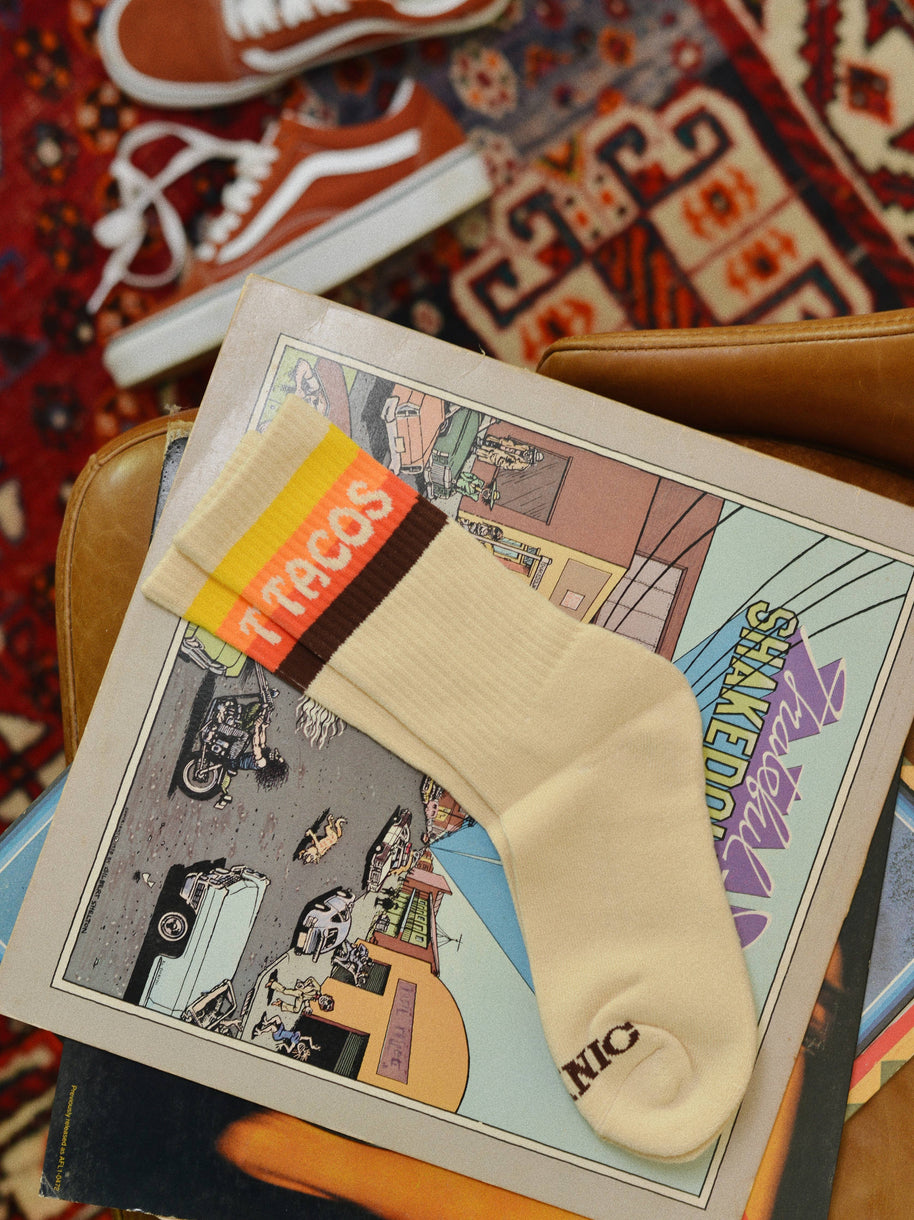 Taco Van Striped Crew Socks