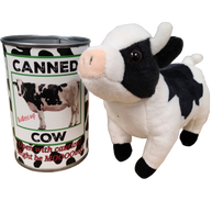 Canned Cow Stuffed Animal