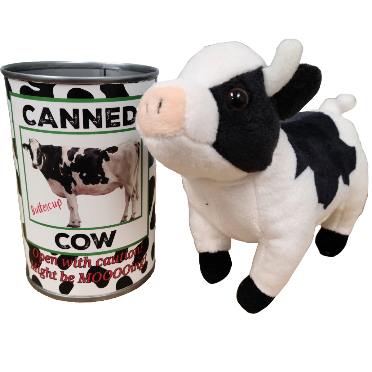 Canned Cow Stuffed Animal