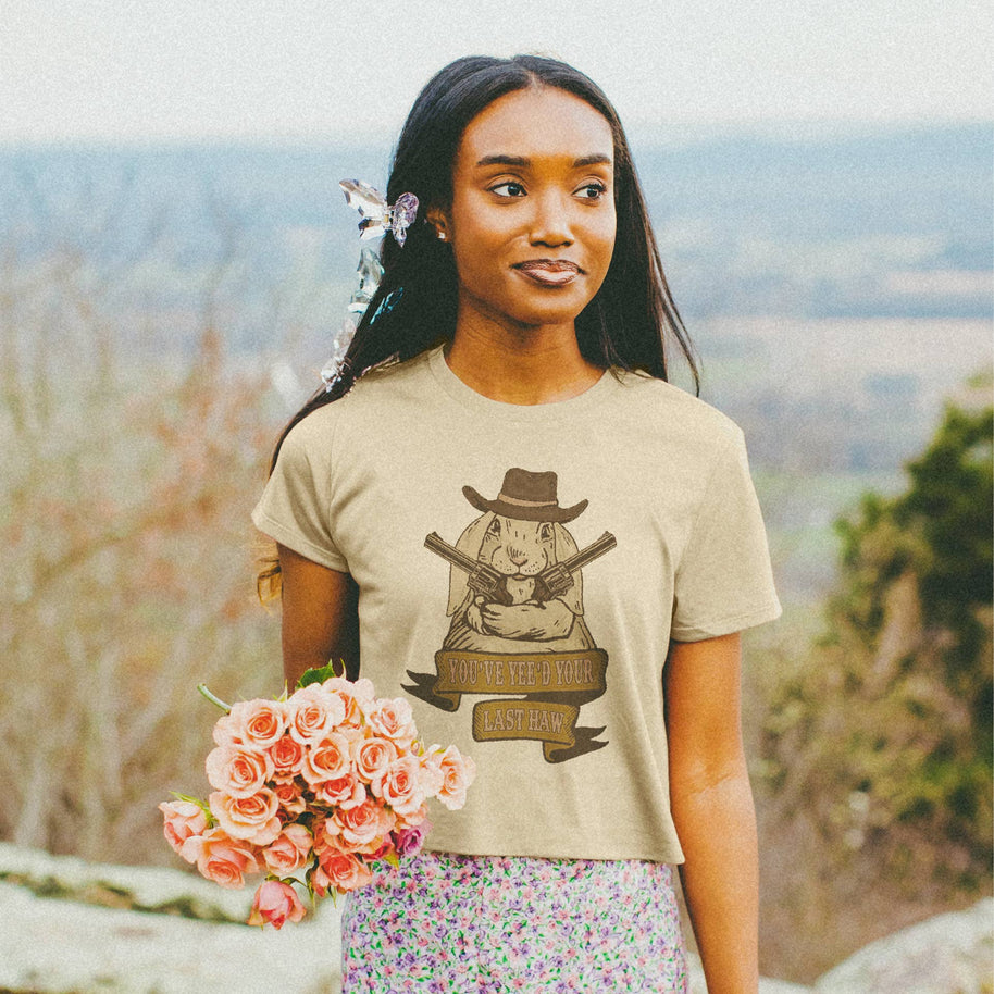Bunny Cowgirl t-Shirt, Crop & Regular