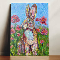 Leopard Bunny Canvas
