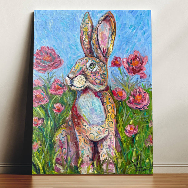 Leopard Bunny Canvas