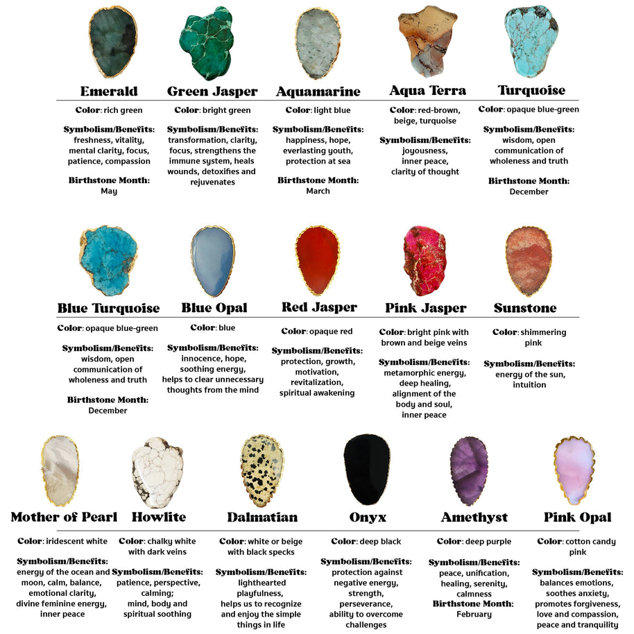 Gemstone Bolo Tie - Mother of  Pearl