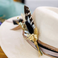 Florals and Feathers Boho Western Hat Pins