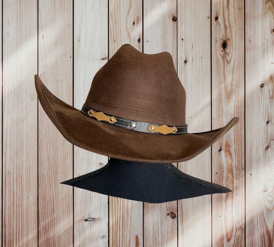 Chihuahua Cowboy Vegan Suede Hat 