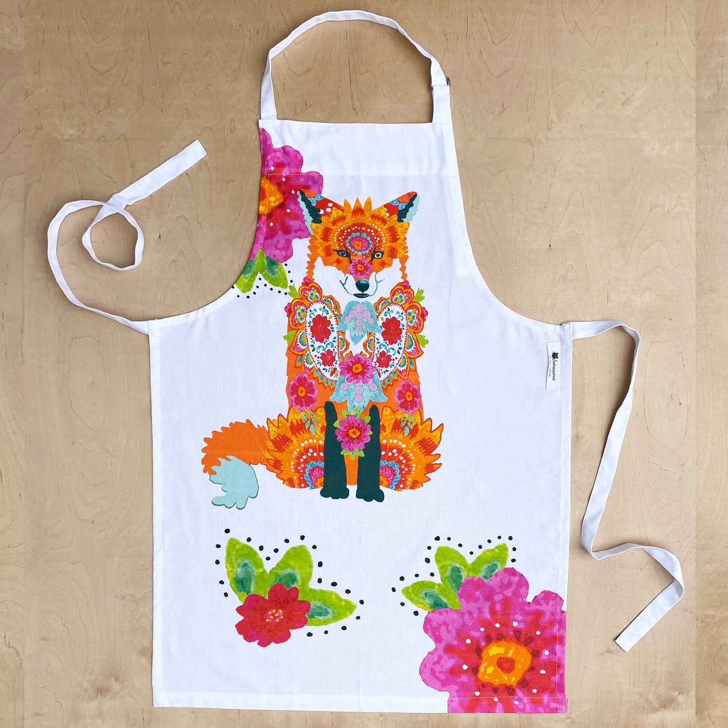 Fox Kitchen Tea Towel Flour Sack Cotton