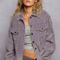 Distressed Corduroy Jacket