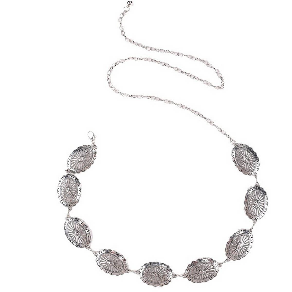 Hollow Carving Concho Belt