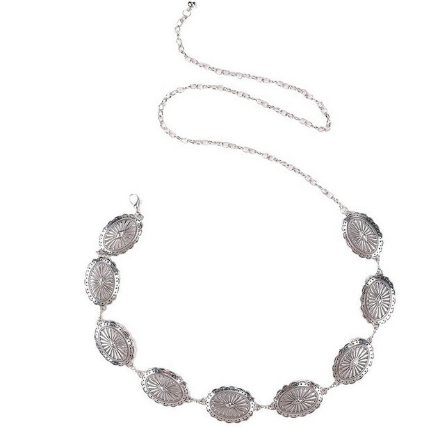 Hollow Carving Concho Belt