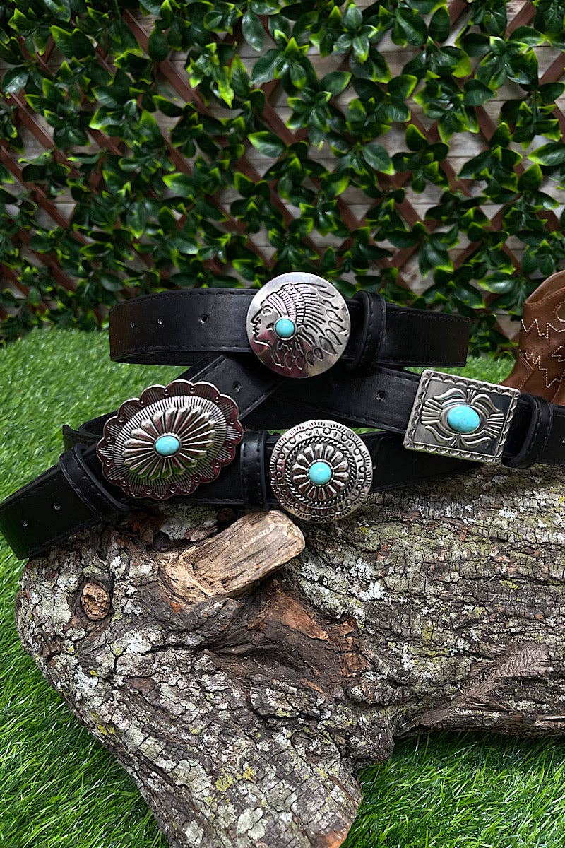 Black Western Kids Belt