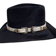 Leather Buckle Belt Hat Band