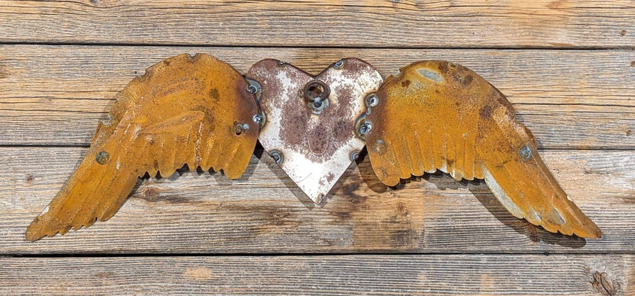 Metal Heart With Wings