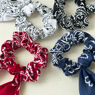 Bandana Ribbon Scrunchie