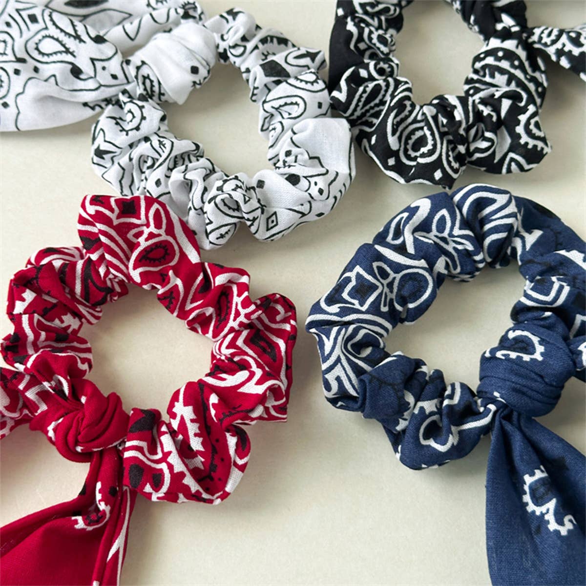 Bandana Ribbon Scrunchie