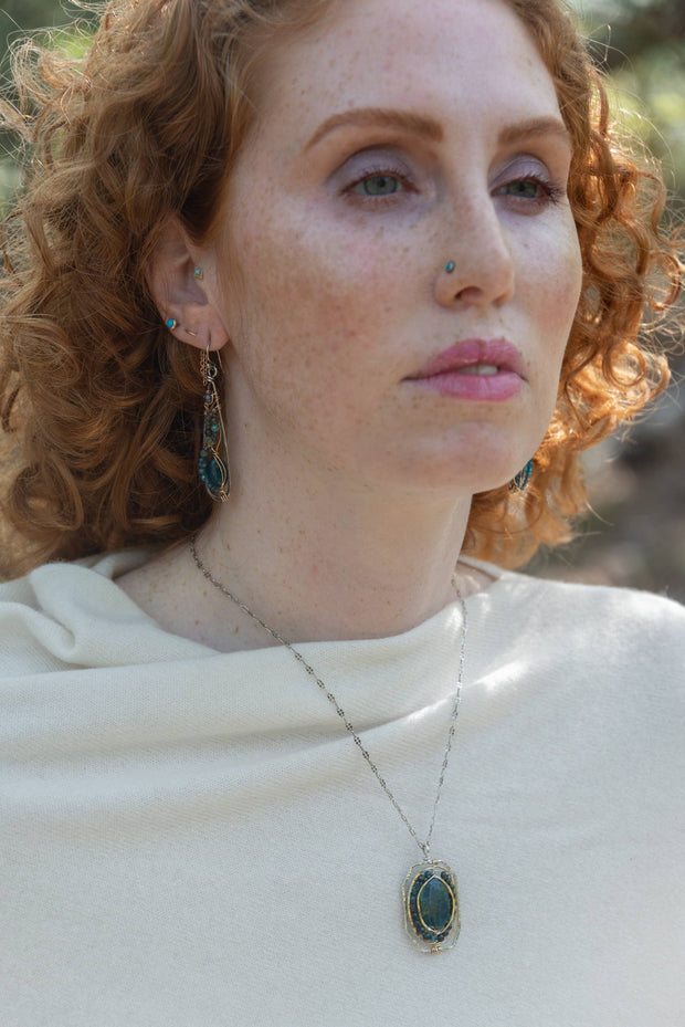 Apatite Cameo Necklace