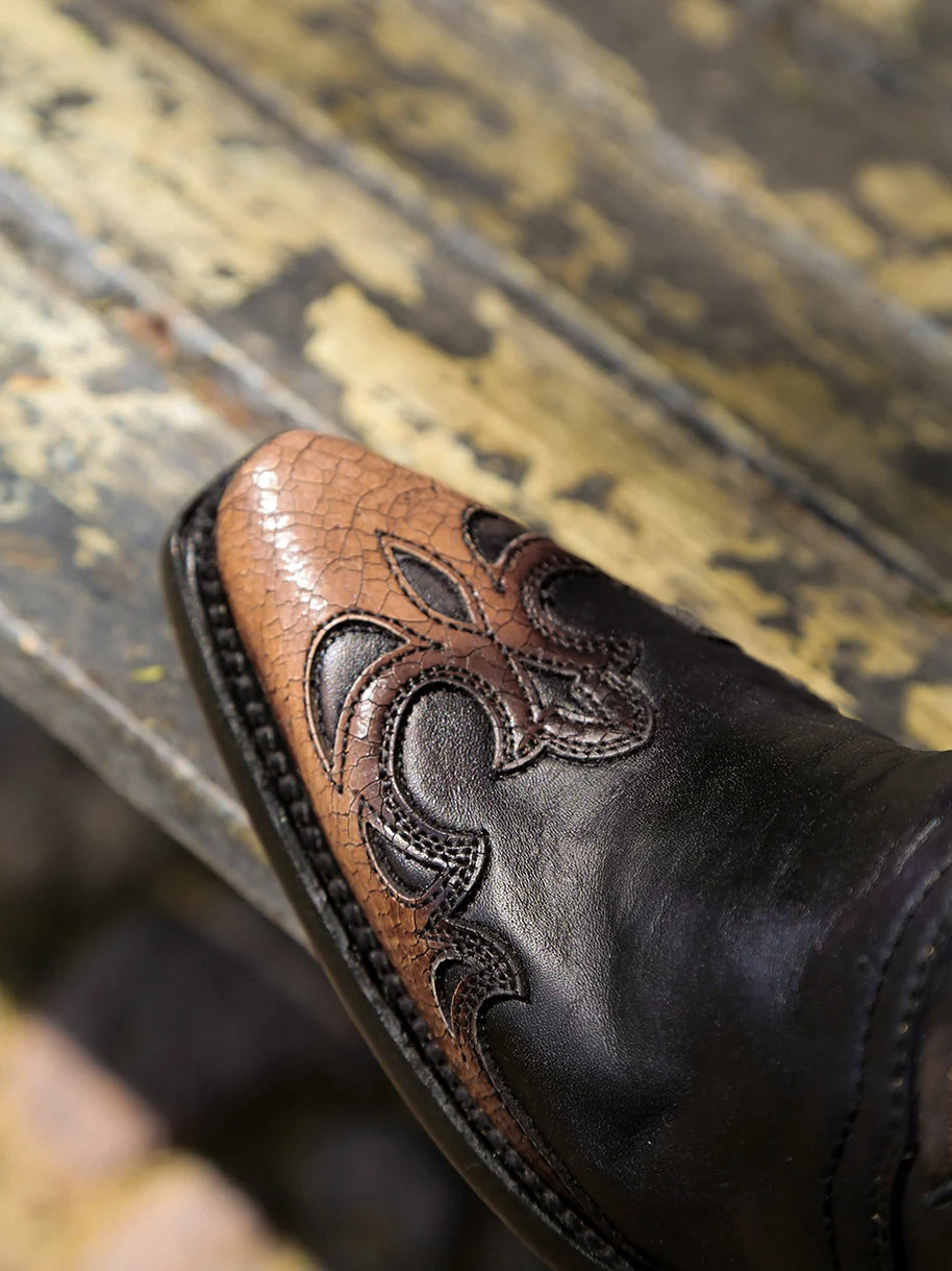 Corral Honey Feather Snip Toe Boot