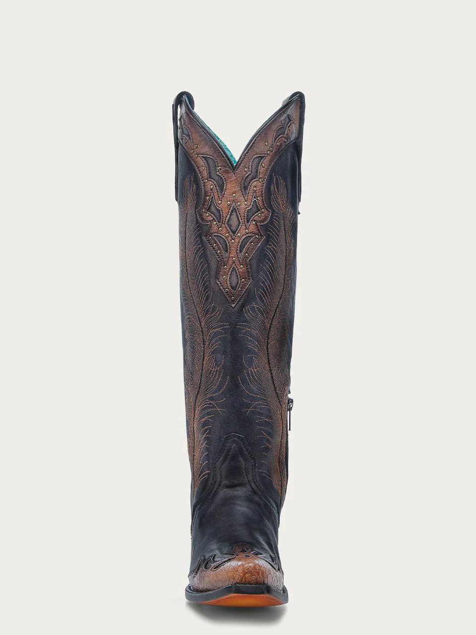 Corral Honey Feather Snip Toe Boot
