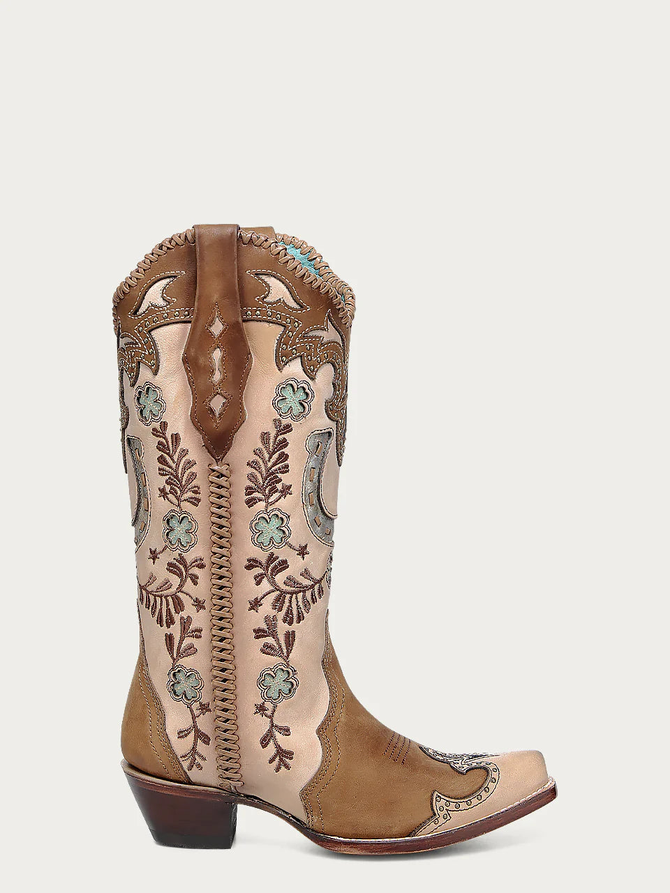 Corral Honey Embroidered Horseshoe Boots