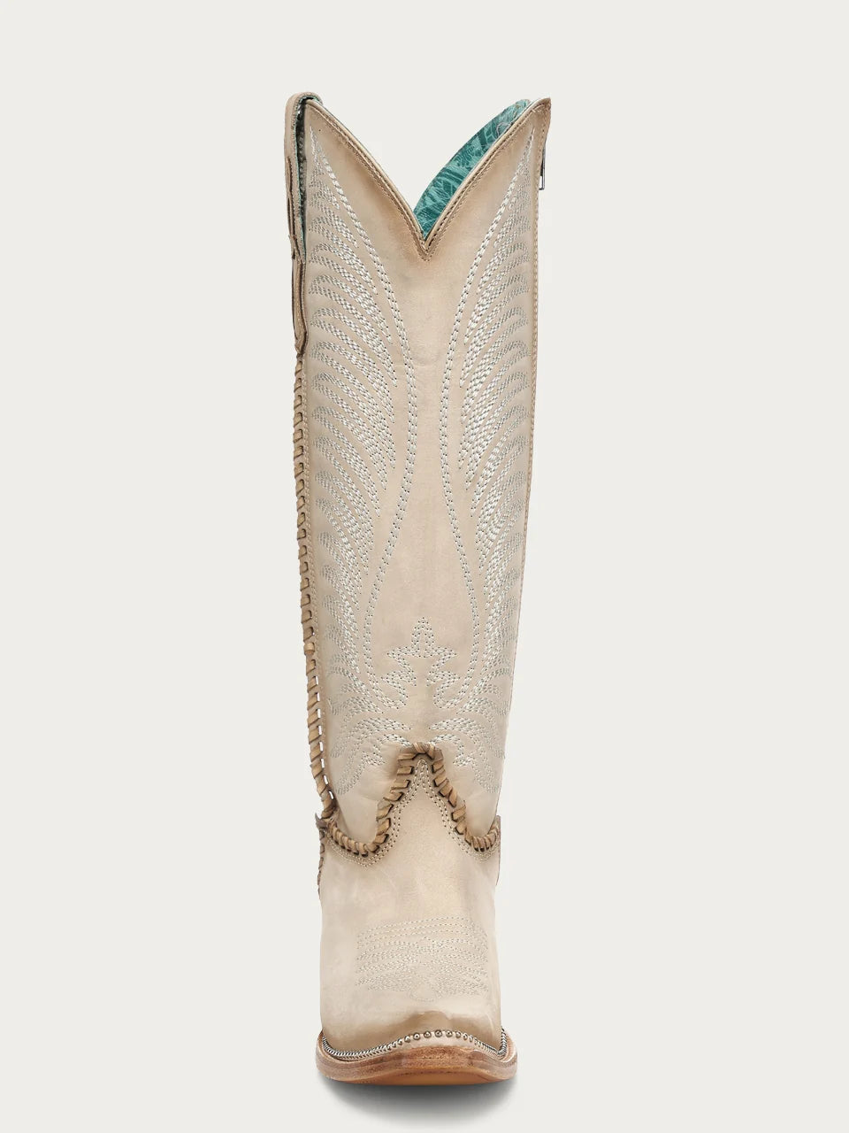 Corral Bone Embroiderey & Metallic Welt Tall Boot
