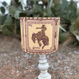 Bandana Bronc Gold and Army Lampshade