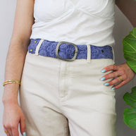 Azure Seas Floral Embroidered Belt