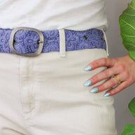 Azure Seas Floral Embroidered Belt