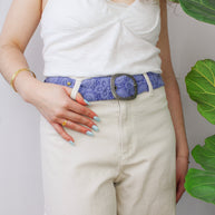 Azure Seas Floral Embroidered Belt