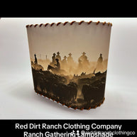 Oval Ranch Gathering Lampshade