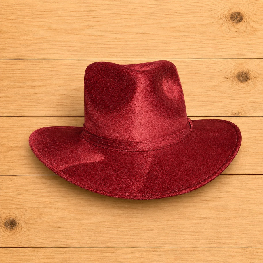 Faux Suede Billy Hat 