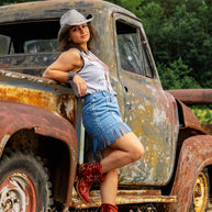 Regina Red Bootie, Buck & Brana