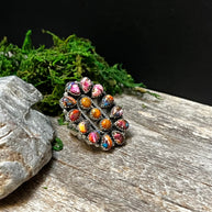 Handmade Sterling Silver & Pink Dream Cluster Ring