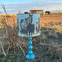Mare and Colts Lampshade
