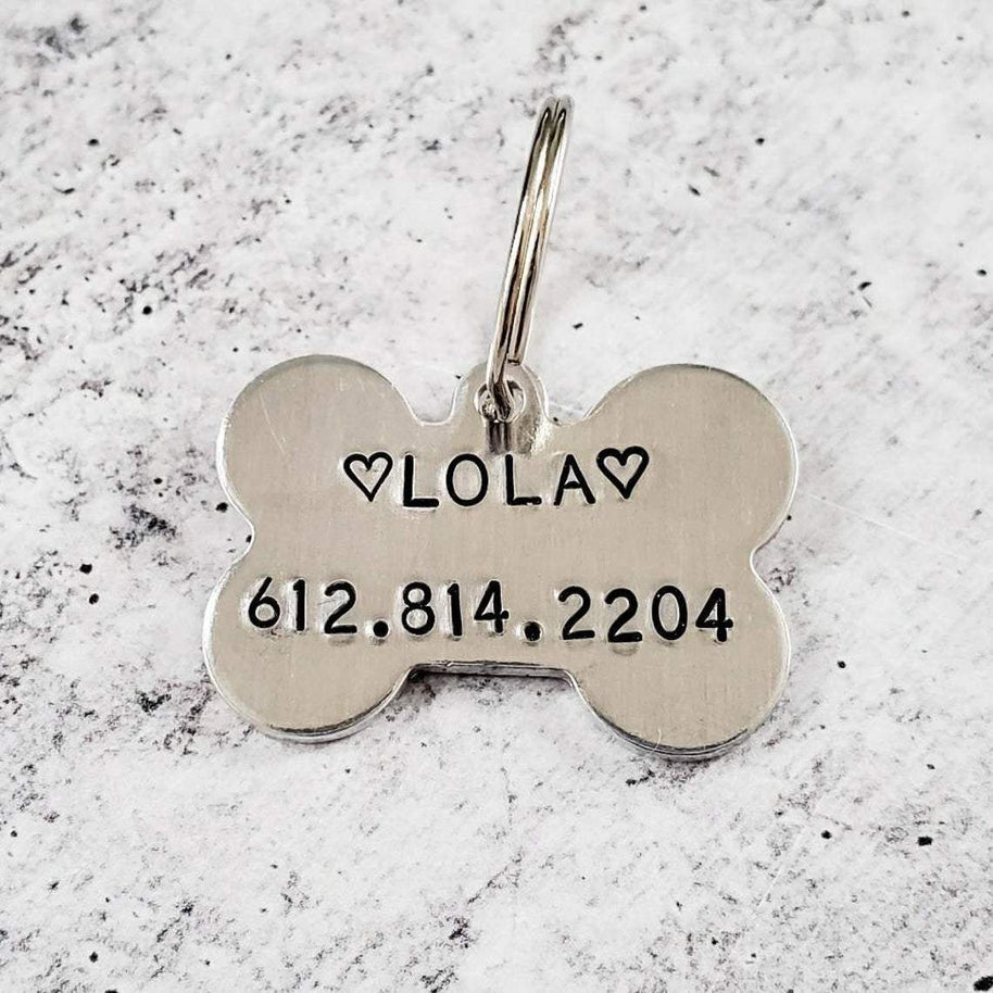 CUTE BUT PSYCHO Bone-Shaped Pet Tag