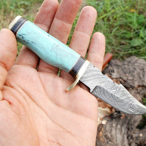 Custom Handmade Best Survival Knife - Damascus Steel