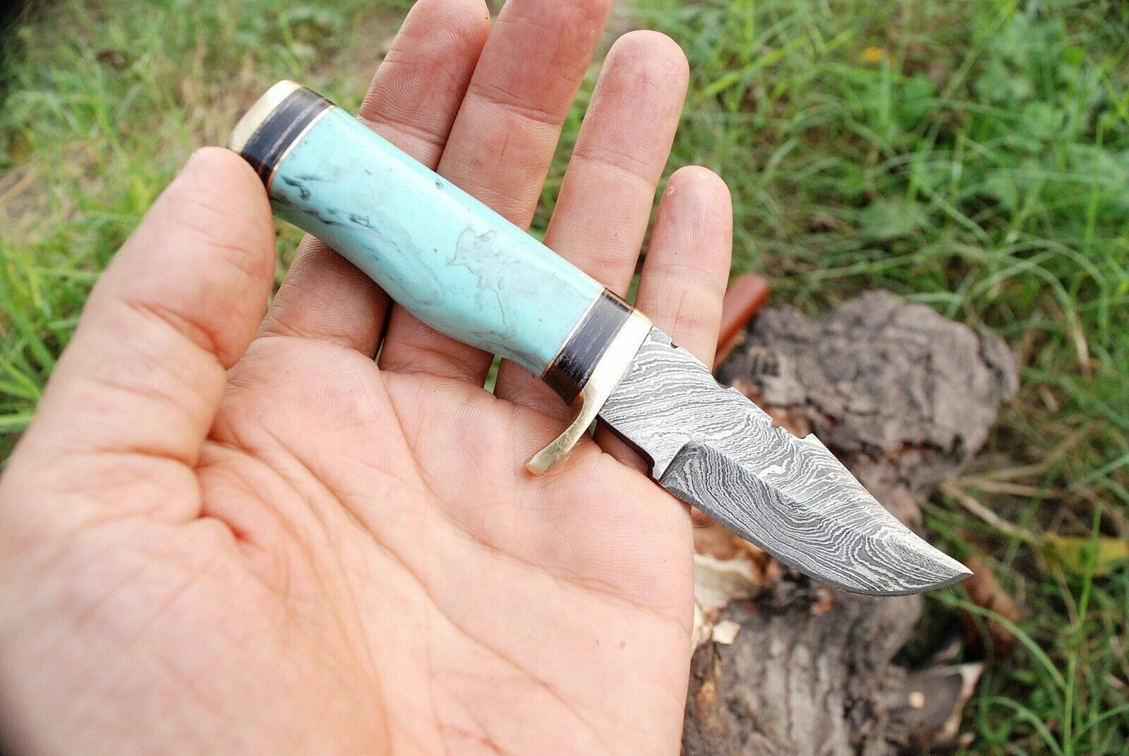 Custom Handmade Best Survival Knife - Damascus Steel