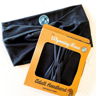 Solid Black Headband