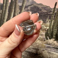 Beautiful Handmade Sonoran Mountain And Sterling Silver Adjustable HEART Ring