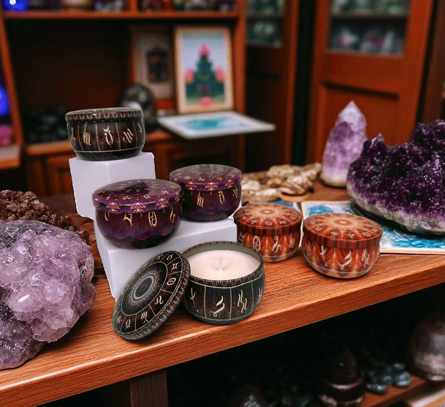 Small Tin Candles - Great for next to bath or small spaces!