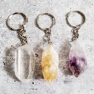EXHALE THE BULLSHIT Crystal Keychain