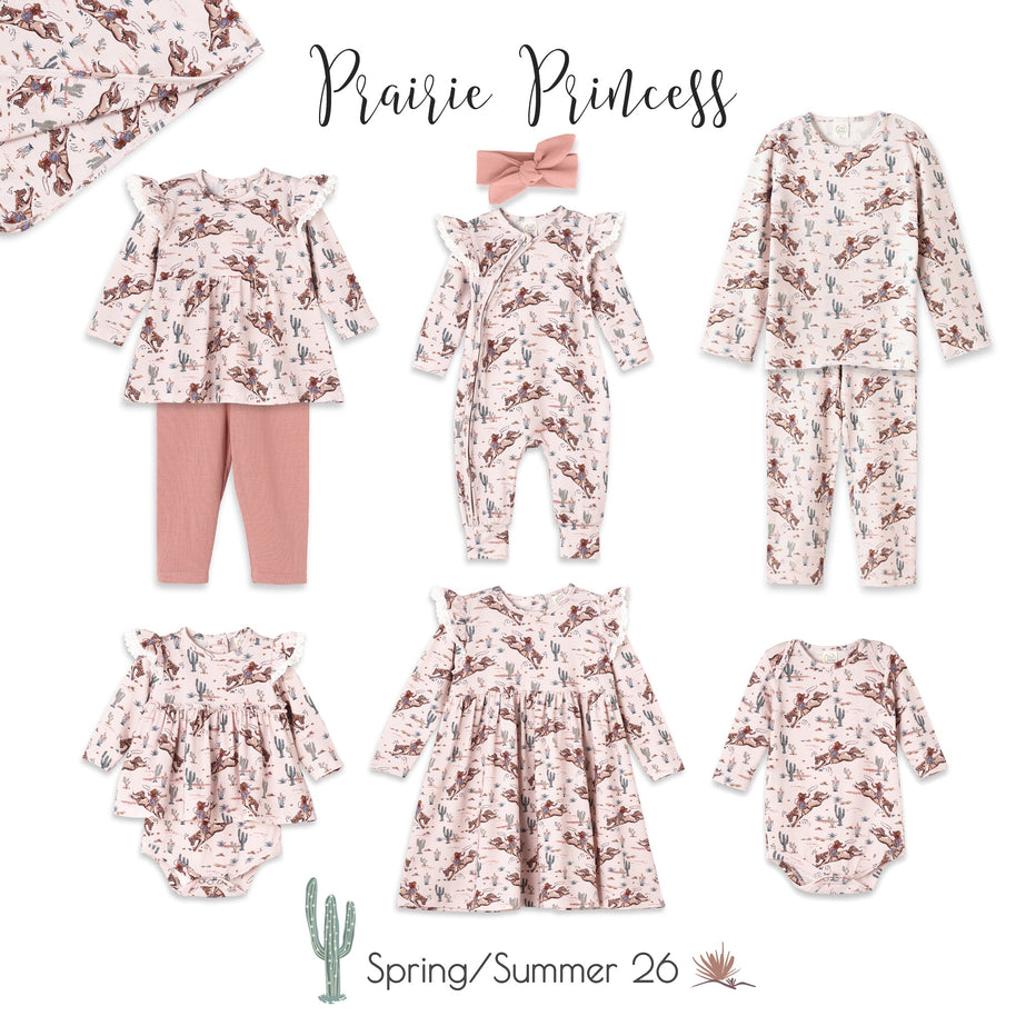 Prairie Princess Baby Girl Western Bamboo Bodysuit