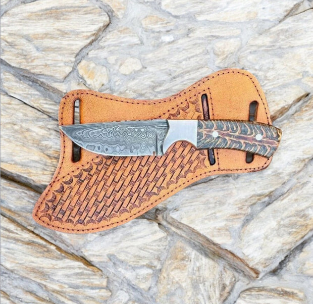 Ranch Cowboy Knives – Handmade Rasp Tool Blade with Pine Cone Handle 8