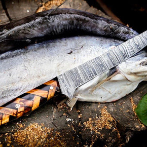 Custom Handmade Damascus Steel Fillet Knife for Sale | 13