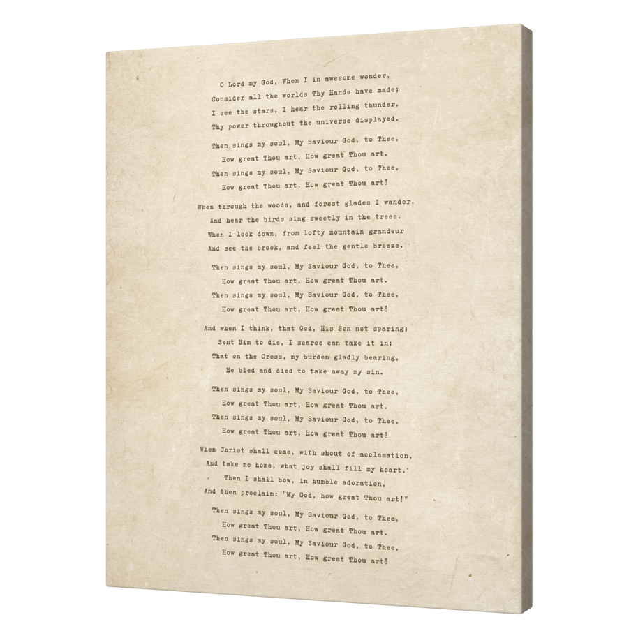 How Great Thou Art Canvas Wall Art – 16