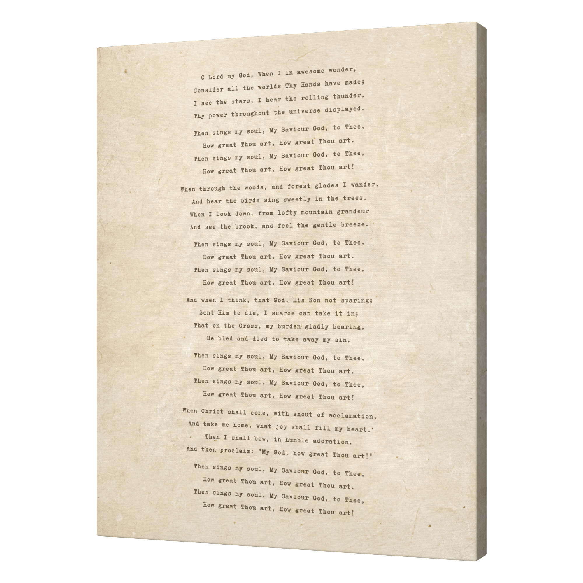 How Great Thou Art Canvas Wall Art – 16
