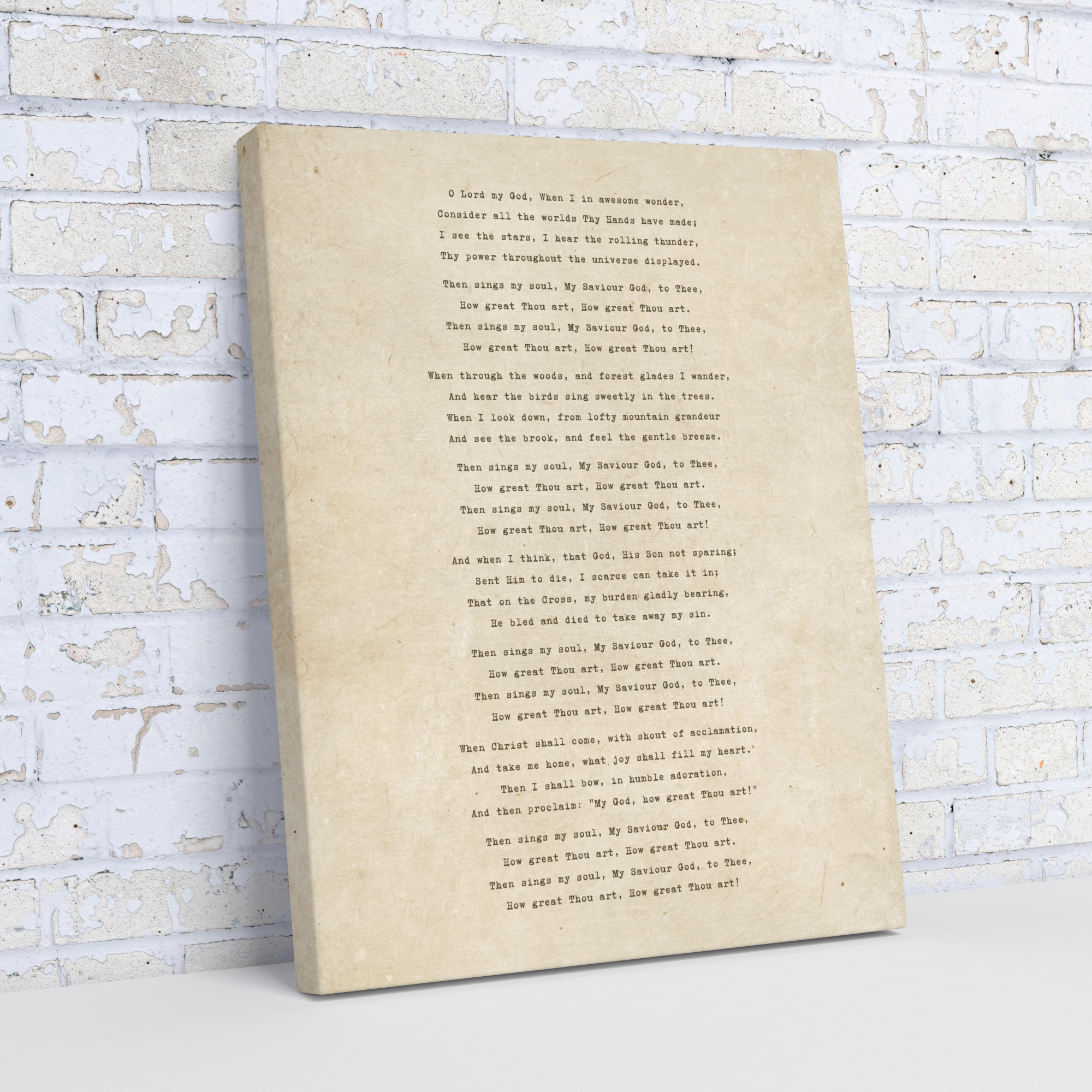 How Great Thou Art Canvas Wall Art – 16