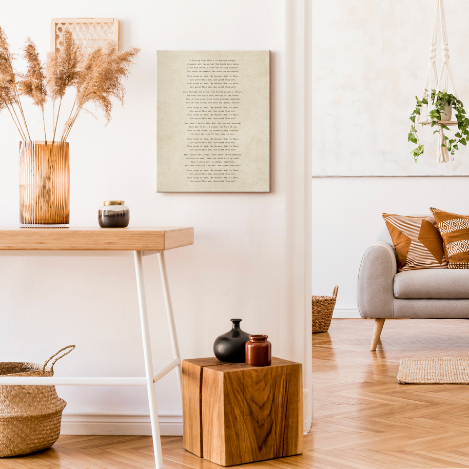 How Great Thou Art Canvas Wall Art – 16