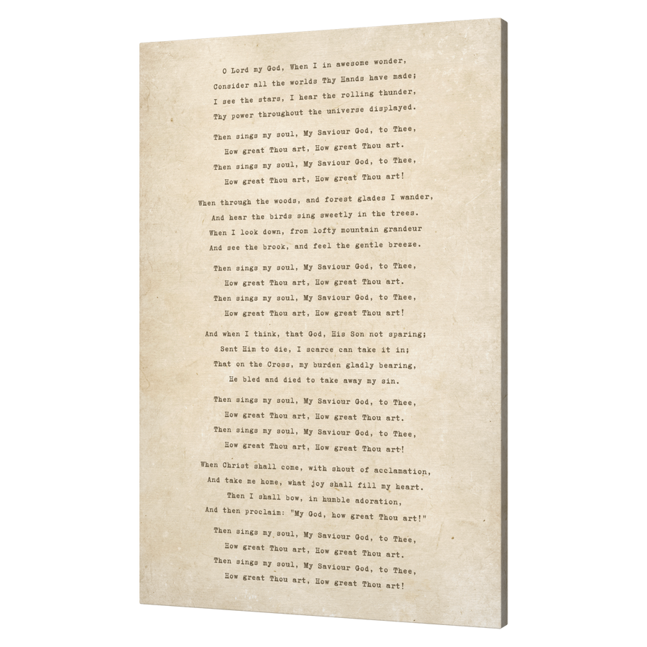 How Great Thou Art Canvas Wall Art – 24