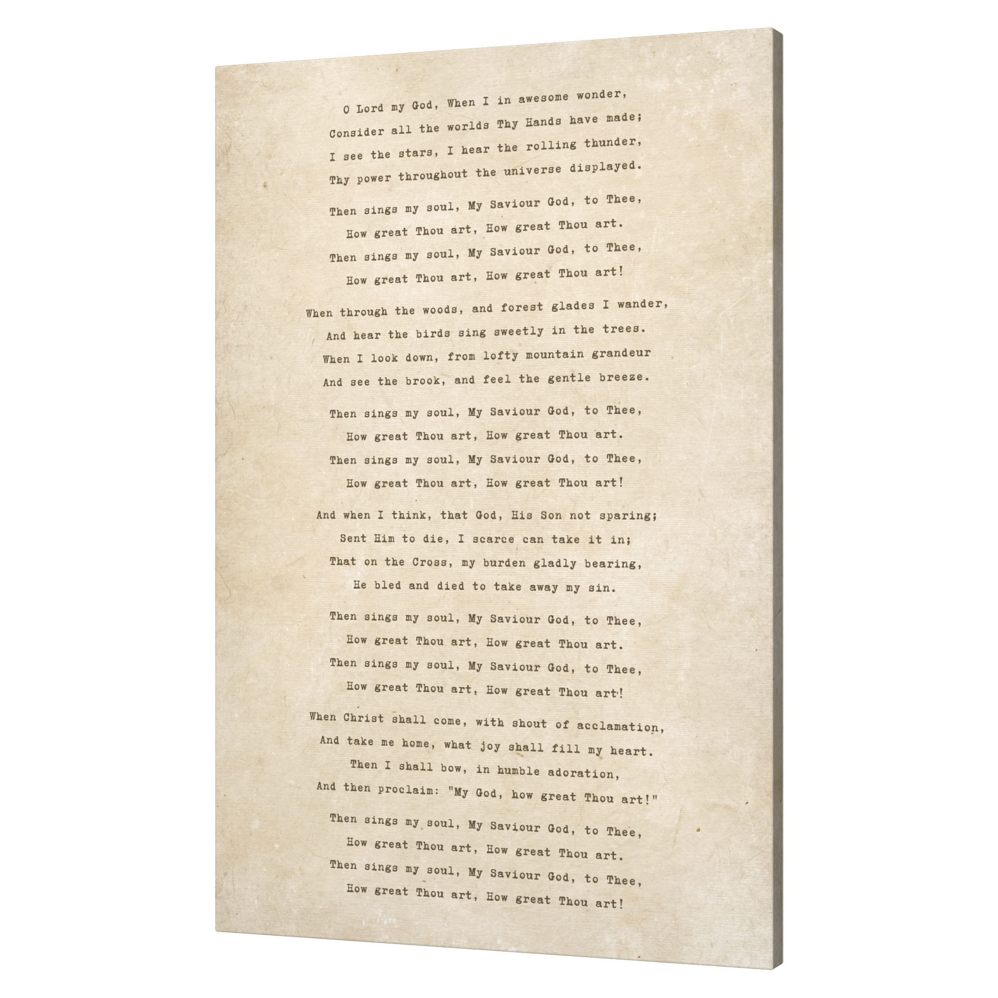 How Great Thou Art Canvas Wall Art – 24